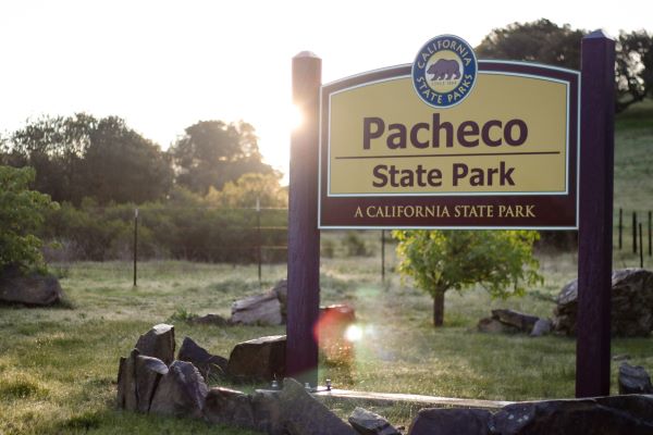 Pacheco State Park Entrance SIgn